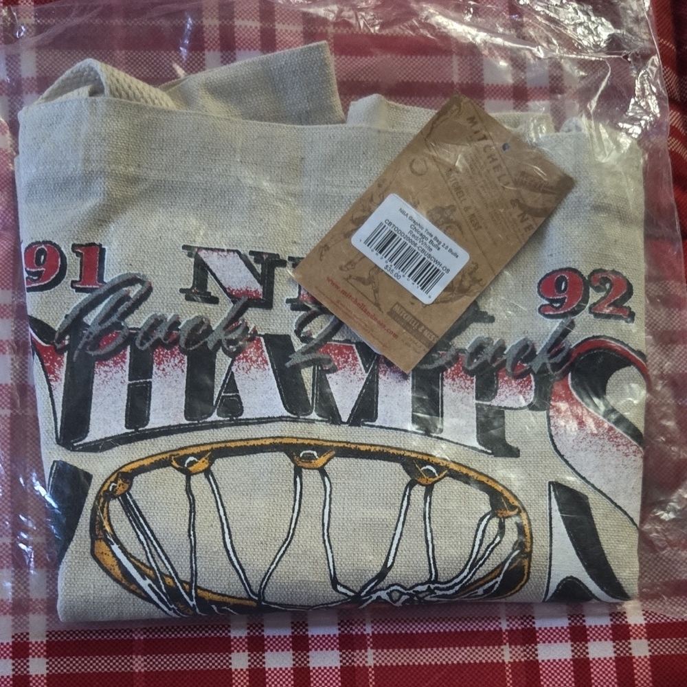 Vintage NBA Champs Tote Bag